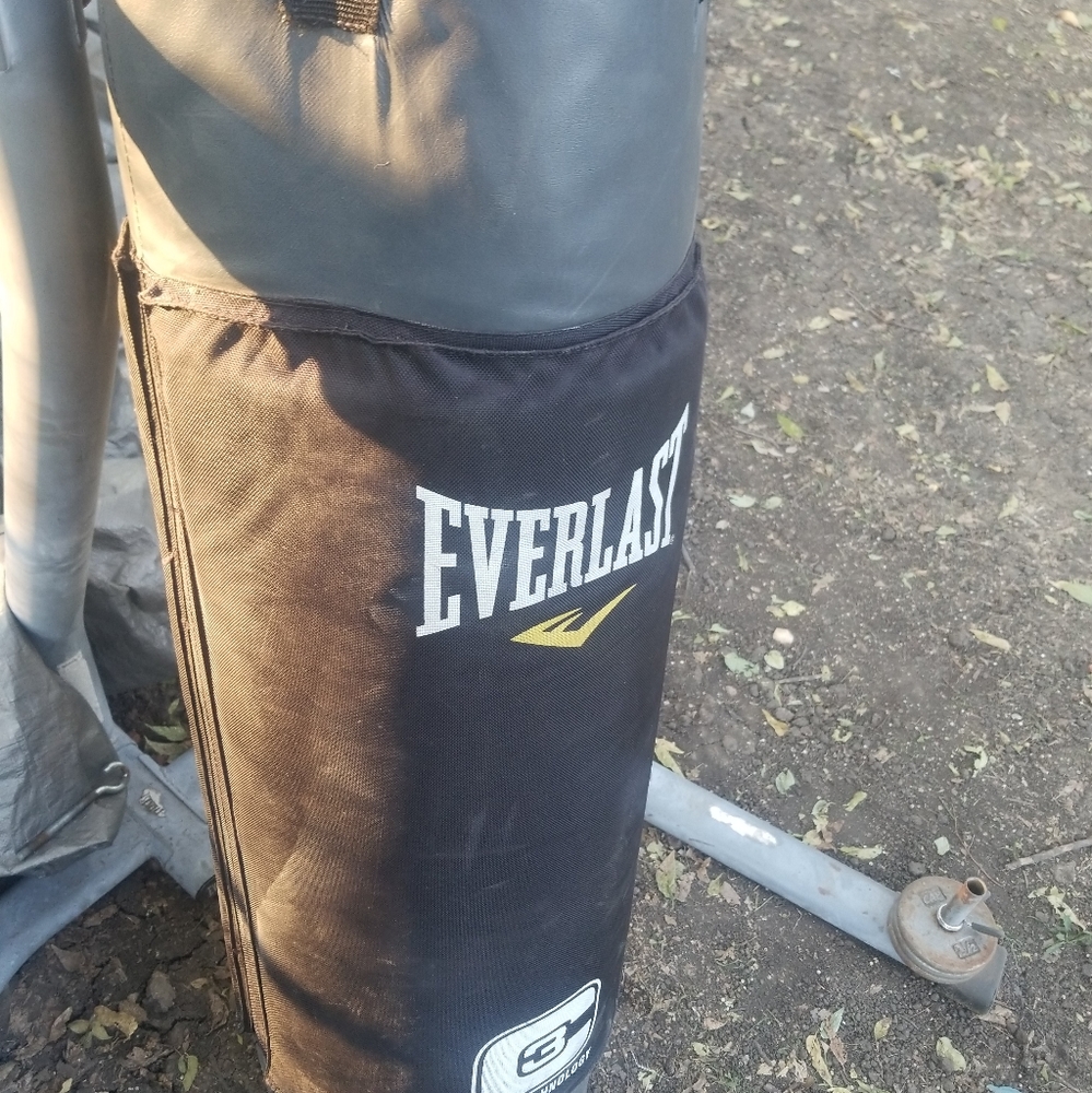 Everlast 100 pound punching bag with stand